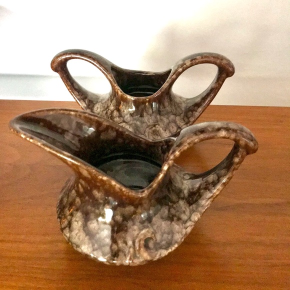 Mid century Beauceware pottery creamer and sugar set 🤎 - Picture 3 of 9